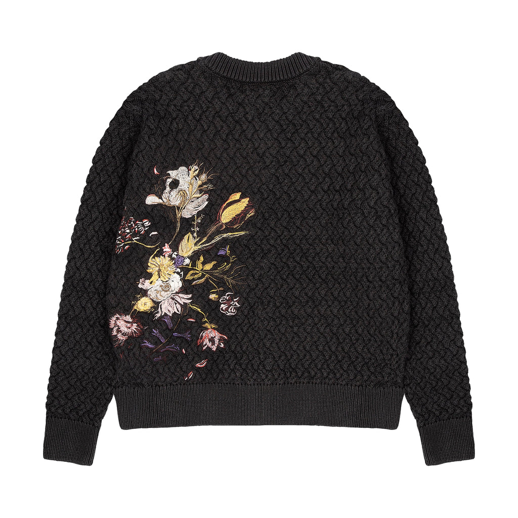 Derschutze "garden of eden" Cardigan anthracite
