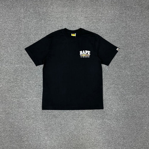 BAPE SS25 Back to School "1993" Camo-Fill College Logo Left Chest Oversized Heavyweight Unisex T-Shirt